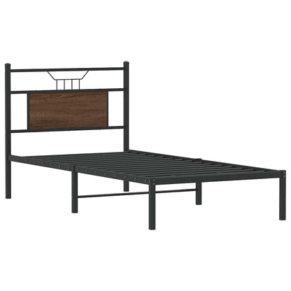 Giroletto senza Materasso Rovere Marrone 75x190cm in Truciolato