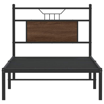 Giroletto senza Materasso Rovere Marrone 75x190cm in Truciolato