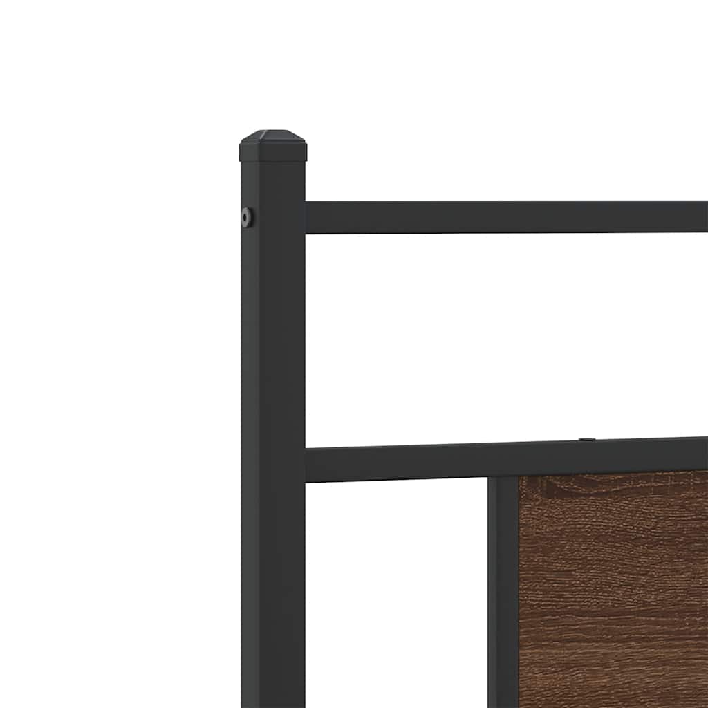 Giroletto senza Materasso Rovere Marrone 75x190cm in Truciolato