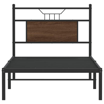 Giroletto senza Materasso Rovere Marrone 90x200cm in Truciolato