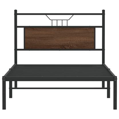 Giroletto senza Materasso Rovere Marrone 100x190 cm Truciolato