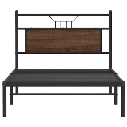 Giroletto senza Materasso Rovere Marrone 100x200 cm Truciolato