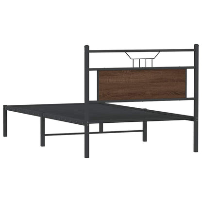 Giroletto senza Materasso Rovere Marrone 100x200 cm Truciolato