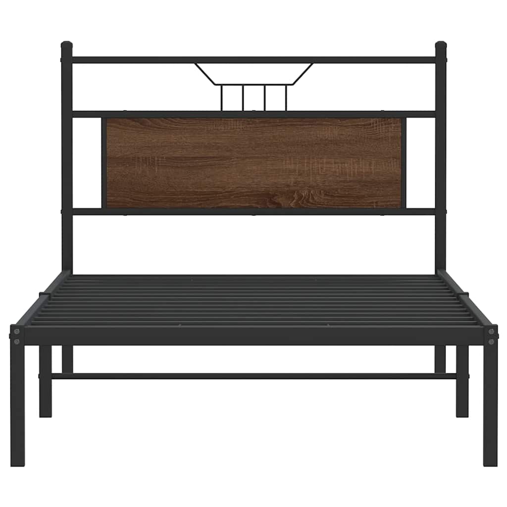 Giroletto senza Materasso Rovere Marrone 107x203 cm Truciolato | homemem39