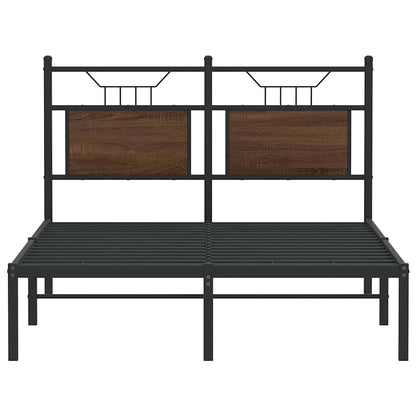 Giroletto senza Materasso Rovere Marrone 120x190 cm Truciolato - homemem39