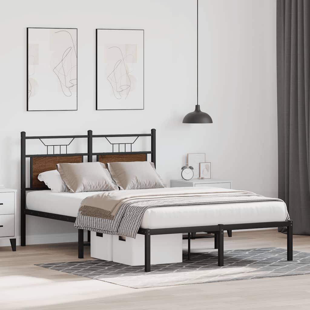 Giroletto senza Materasso Rovere Marrone 120x200 cm Truciolato | homemem39