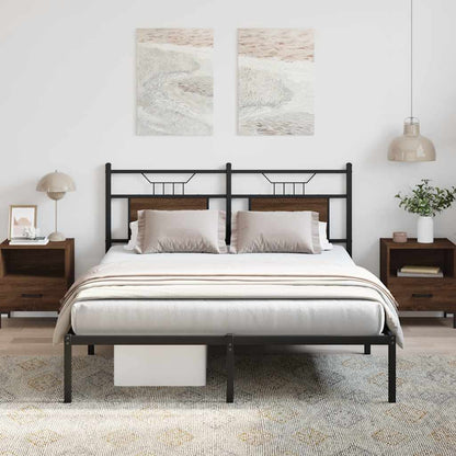 Giroletto senza Materasso Rovere Marrone 137x190 cm Truciolato