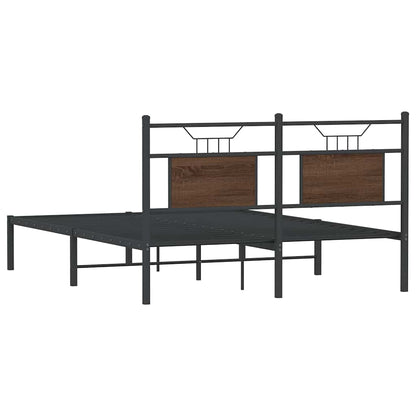 Giroletto senza Materasso Rovere Marrone 137x190 cm Truciolato