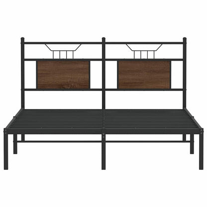 Giroletto senza Materasso Rovere Marrone 140x190 cm Truciolato | homemem39