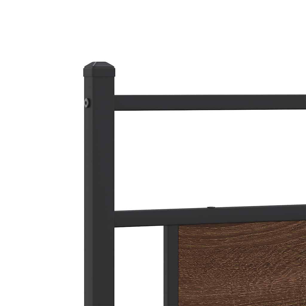 Giroletto senza Materasso Rovere Marrone 193x203 cm Truciolato