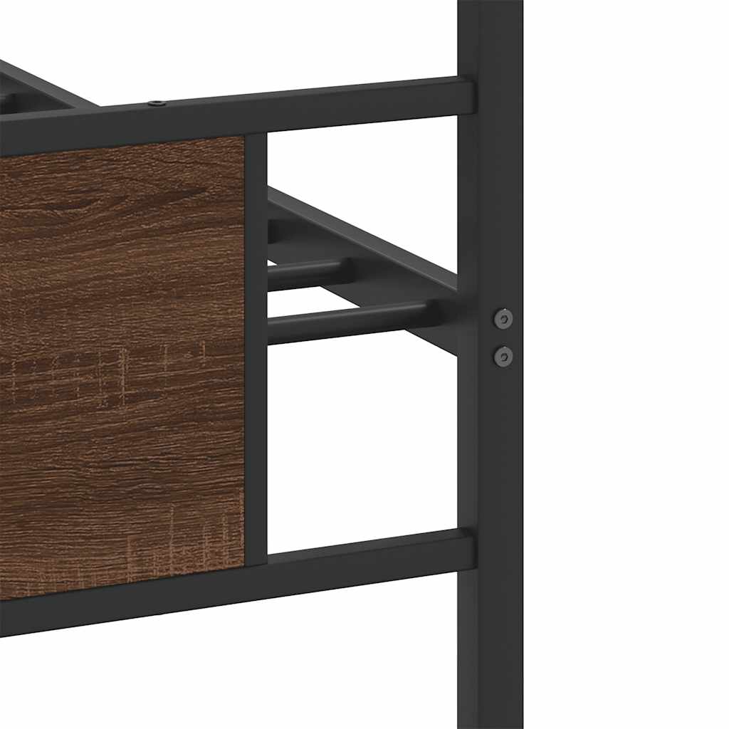 Giroletto senza Materasso Rovere Marrone 90x190cm in Truciolato