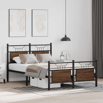 Giroletto senza Materasso Rovere Marrone 120x190 cm Truciolato | homemem39