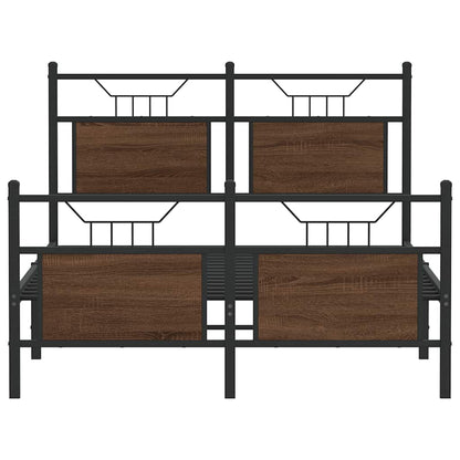 Giroletto senza Materasso Rovere Marrone 120x190 cm Truciolato | homemem39