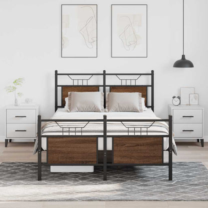 Giroletto senza Materasso Rovere Marrone 120x200 cm Truciolato