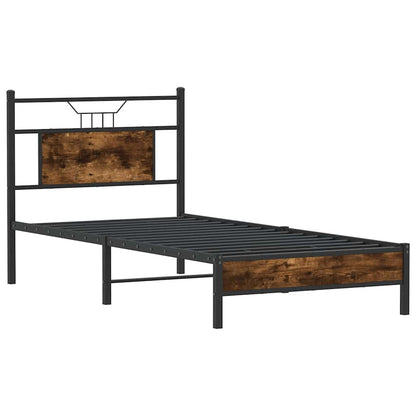 Giroletto senza Materasso Rovere Fumo 75x190 cm in Truciolato