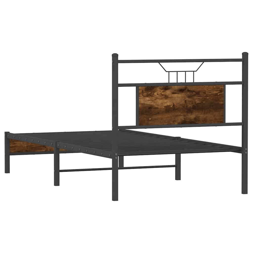 Giroletto senza Materasso Rovere Fumo 75x190 cm in Truciolato