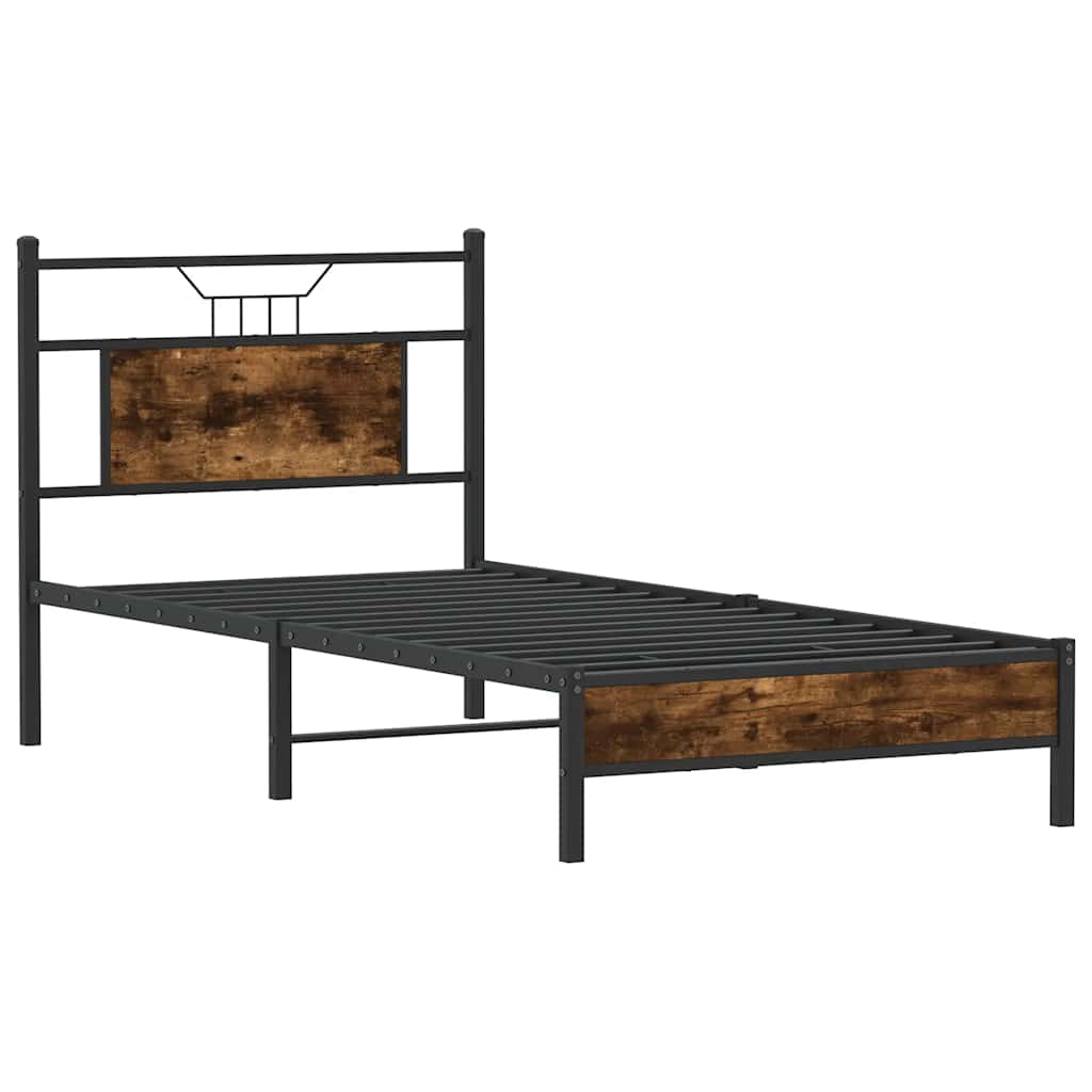Giroletto senza Materasso Rovere Fumo 90x190 cm in Truciolato