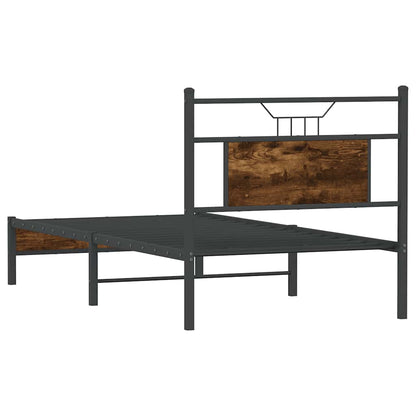 Giroletto senza Materasso Rovere Fumo 90x190 cm in Truciolato