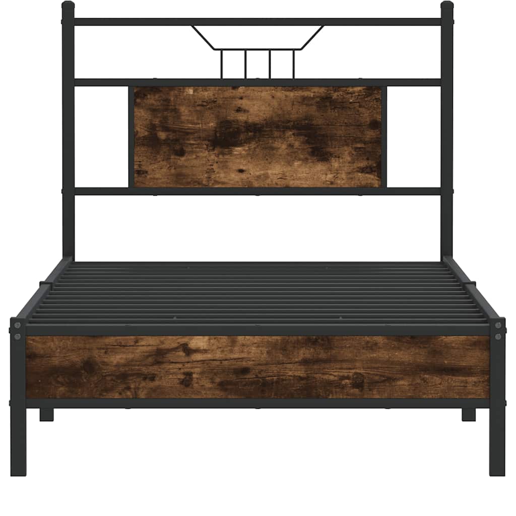 Giroletto senza Materasso Rovere Fumo 90x200 cm in Truciolato