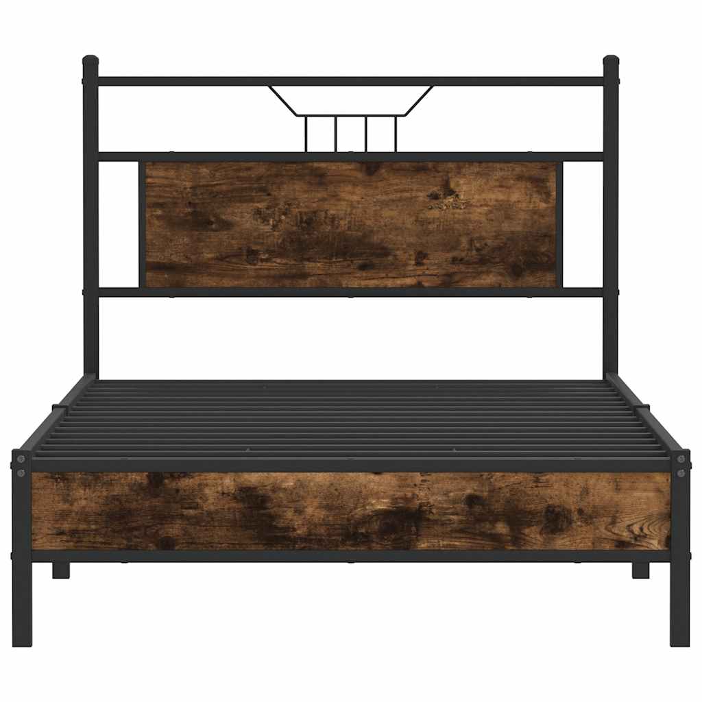 Giroletto senza Materasso Rovere Fumo 100x200 cm in Truciolato