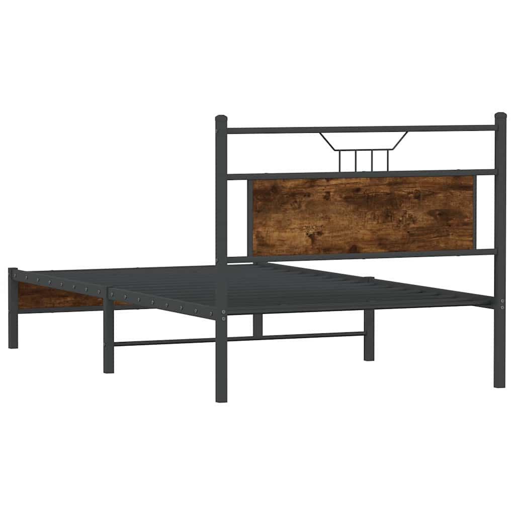 Giroletto senza Materasso Rovere Fumo 100x200 cm in Truciolato