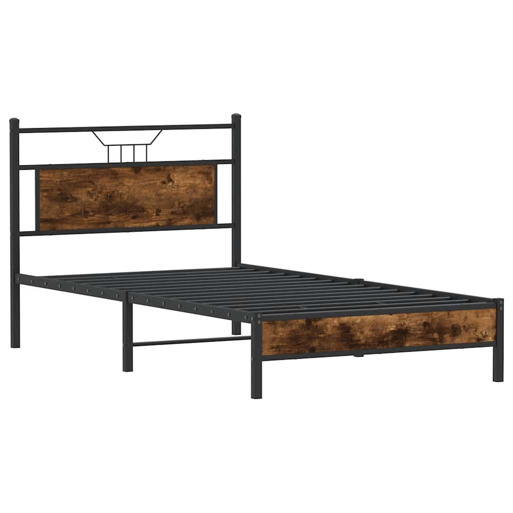 Giroletto senza Materasso Rovere Fumo 107x203 cm in Truciolato
