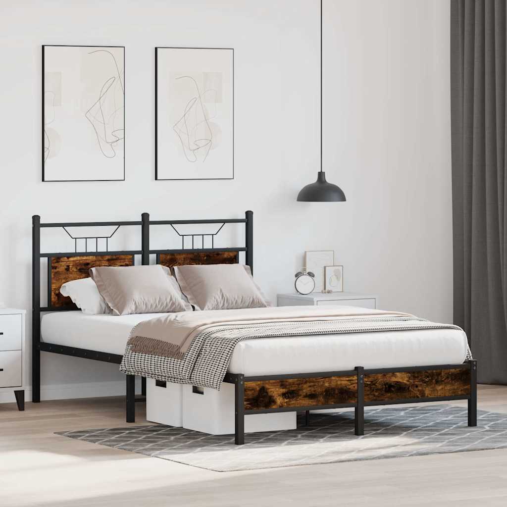 Giroletto senza Materasso Rovere Fumo 120x190 cm in Truciolato