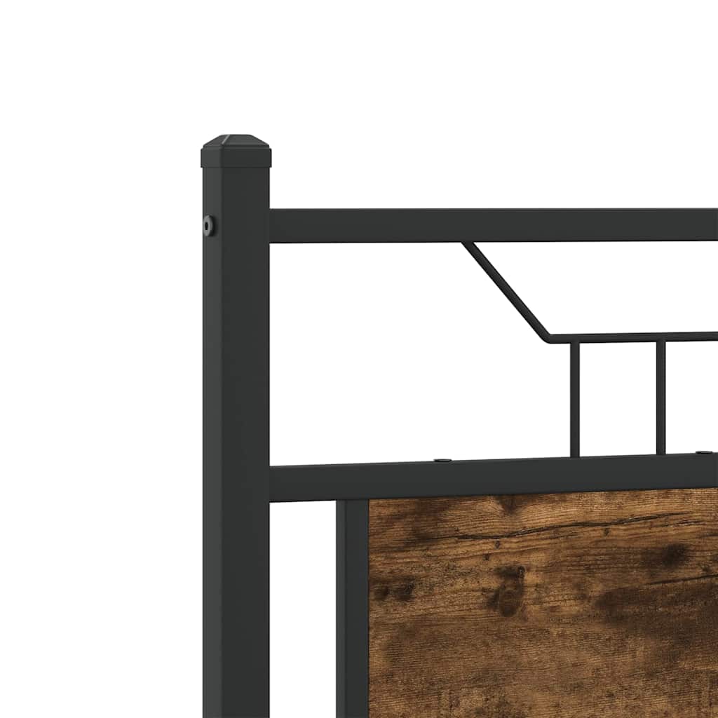 Giroletto senza Materasso Rovere Fumo 120x190 cm in Truciolato