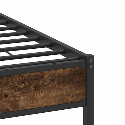 Giroletto senza Materasso Rovere Fumo 120x190 cm in Truciolato