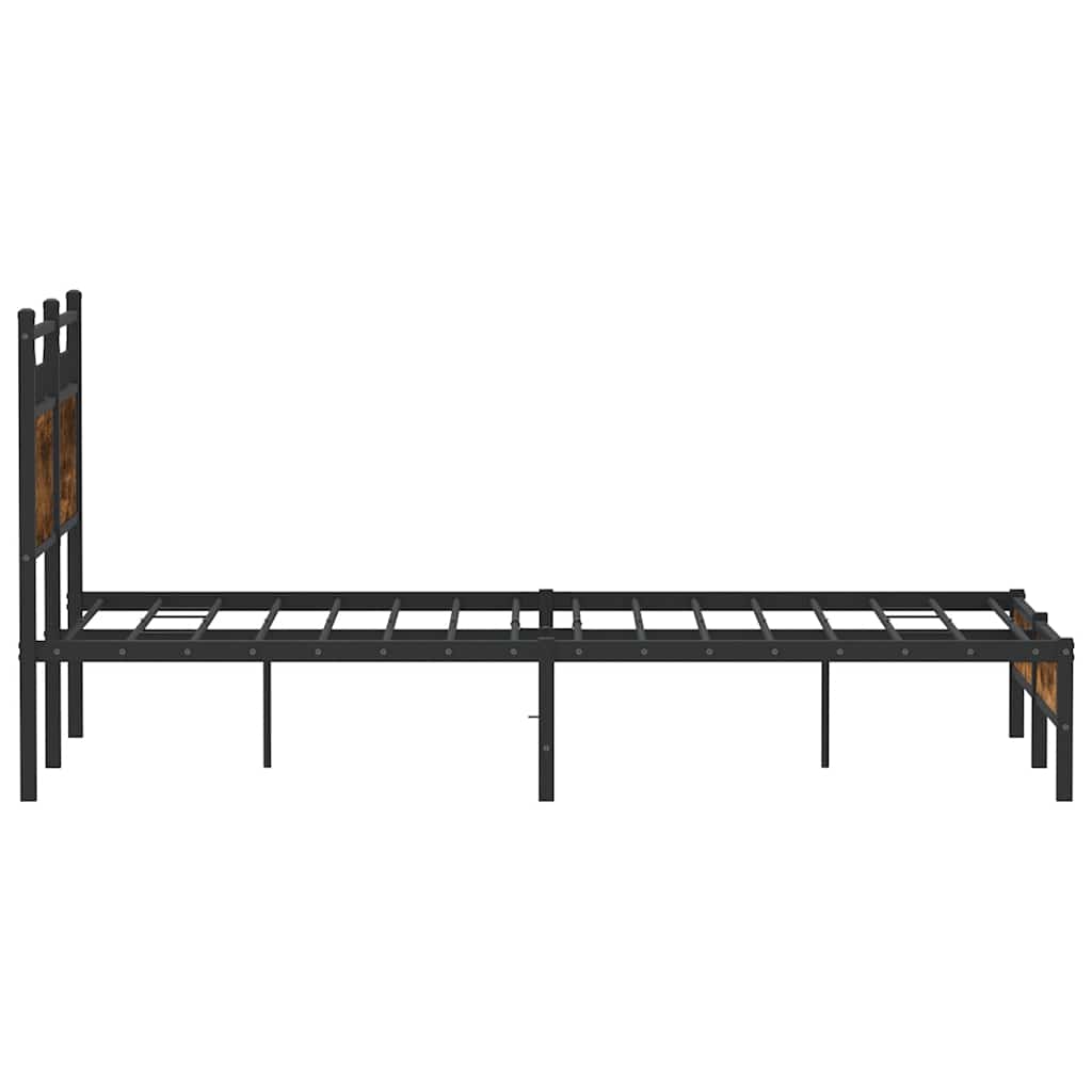 Giroletto senza Materasso Rovere Fumo 120x200 cm in Truciolato