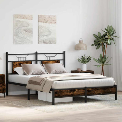 Giroletto senza Materasso Rovere Fumo 137x190 cm in Truciolato