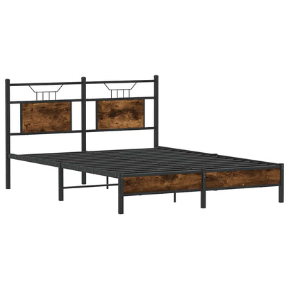 Giroletto senza Materasso Rovere Fumo 140x190 cm in Truciolato