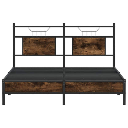 Giroletto senza Materasso Rovere Fumo 140x190 cm in Truciolato