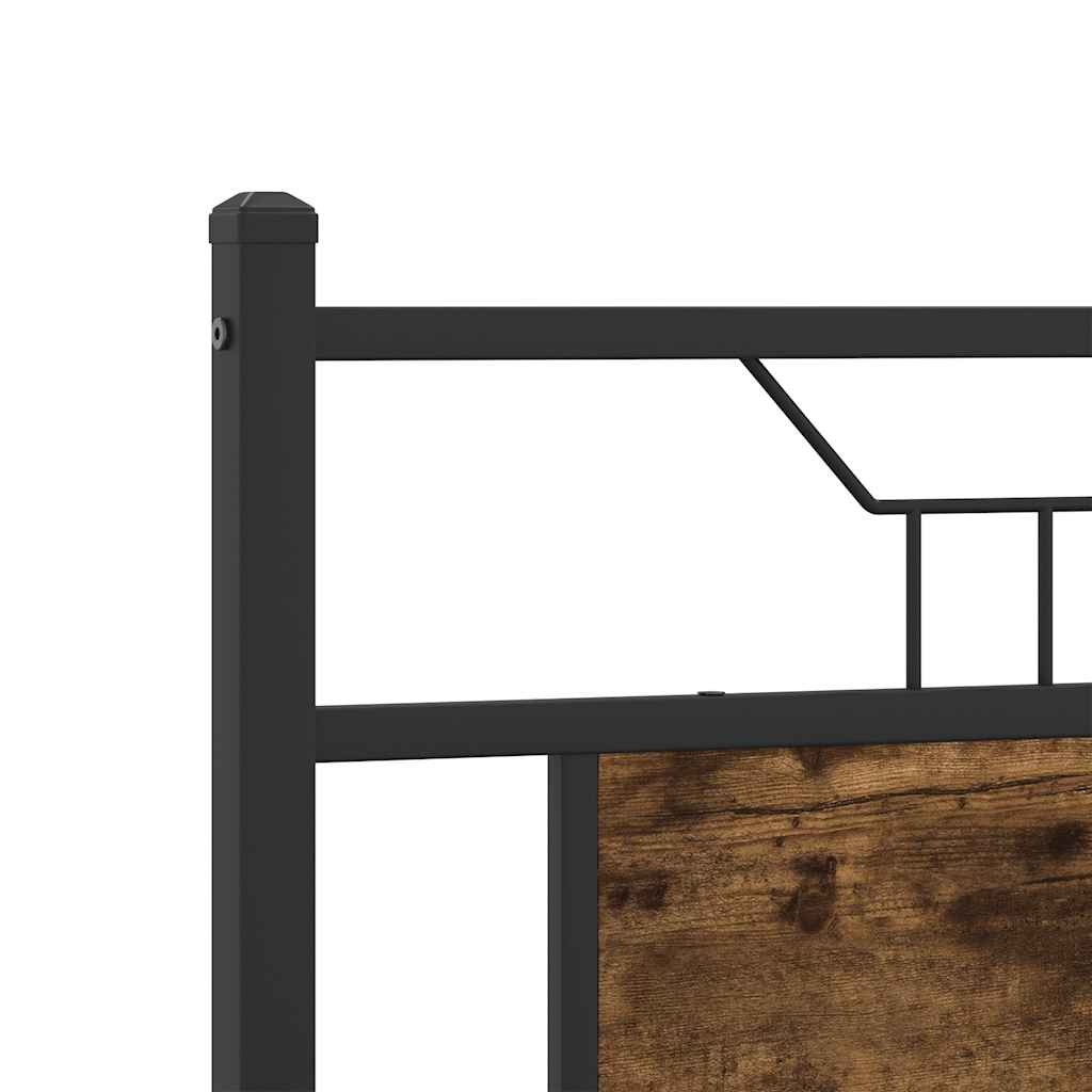 Giroletto senza Materasso Rovere Fumo 140x190 cm in Truciolato