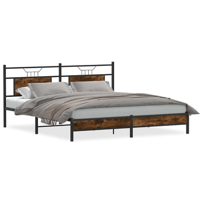 Giroletto senza Materasso Rovere Fumo 160x200 cm in Truciolato