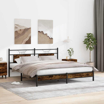 Giroletto senza Materasso Rovere Fumo 160x200 cm in Truciolato