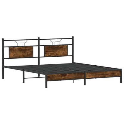 Giroletto senza Materasso Rovere Fumo 183x203 cm in Truciolato