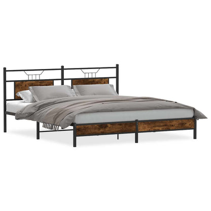 Giroletto senza Materasso Rovere Fumo 183x213 cm in Truciolato
