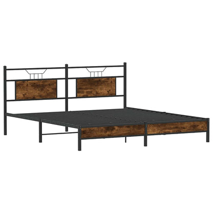Giroletto senza Materasso Rovere Fumo 183x213 cm in Truciolato