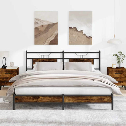 Giroletto senza Materasso Rovere Fumo 183x213 cm in Truciolato