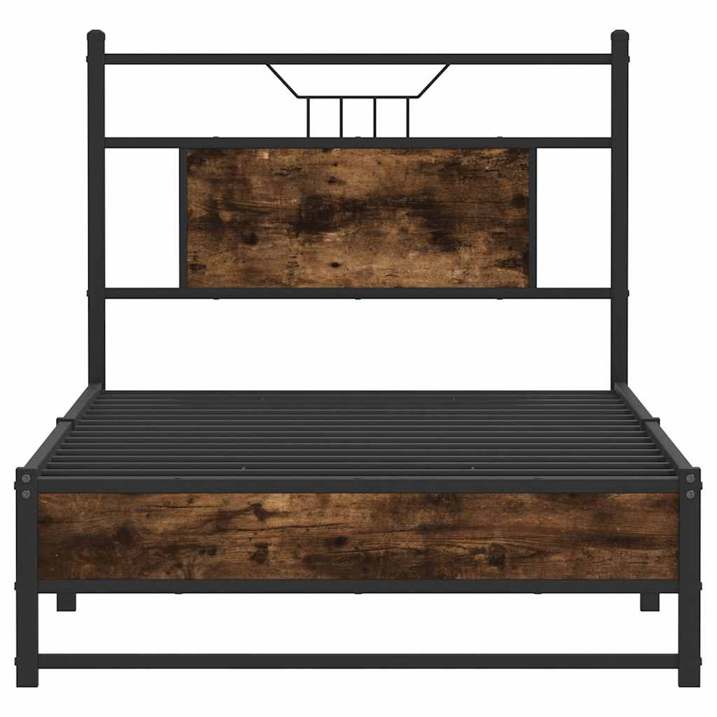 Giroletto senza Materasso Rovere Fumo 80x200 cm in Truciolato