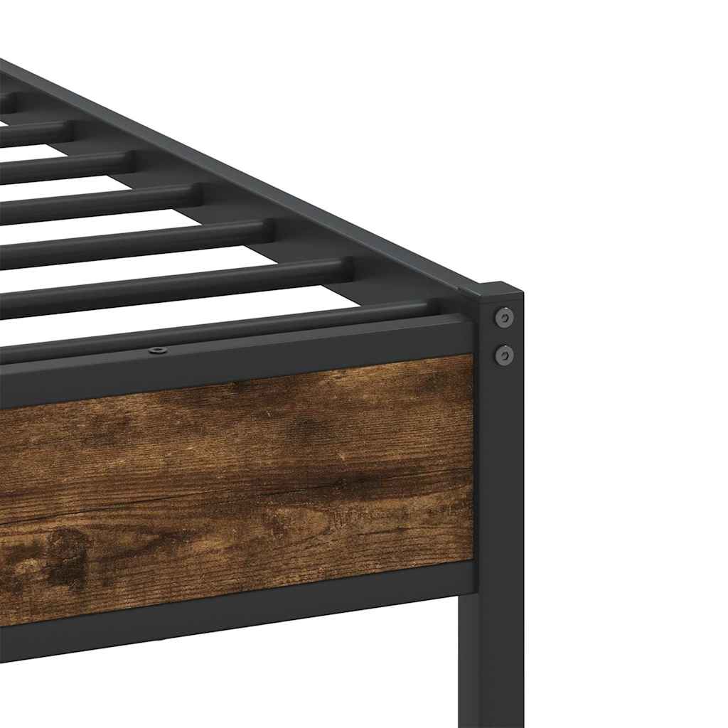 Giroletto senza Materasso Rovere Fumo 80x200 cm in Truciolato