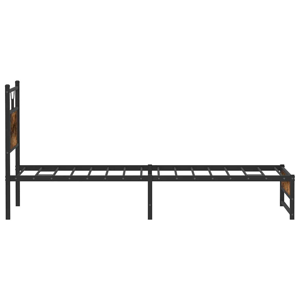Giroletto senza Materasso Rovere Fumo 90x200 cm in Truciolato