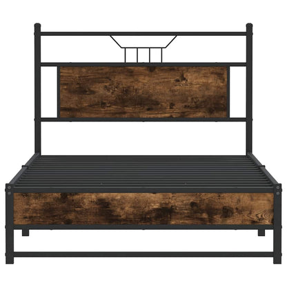 Giroletto senza Materasso Rovere Fumo 100x200 cm in Truciolato