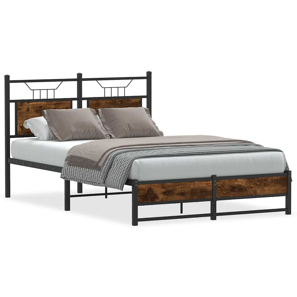 Giroletto senza Materasso Rovere Fumo 120x190 cm in Truciolato