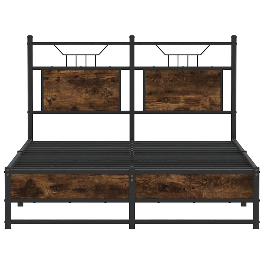 Giroletto senza Materasso Rovere Fumo 120x190 cm in Truciolato