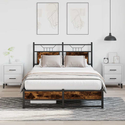 Giroletto senza Materasso Rovere Fumo 120x190 cm in Truciolato