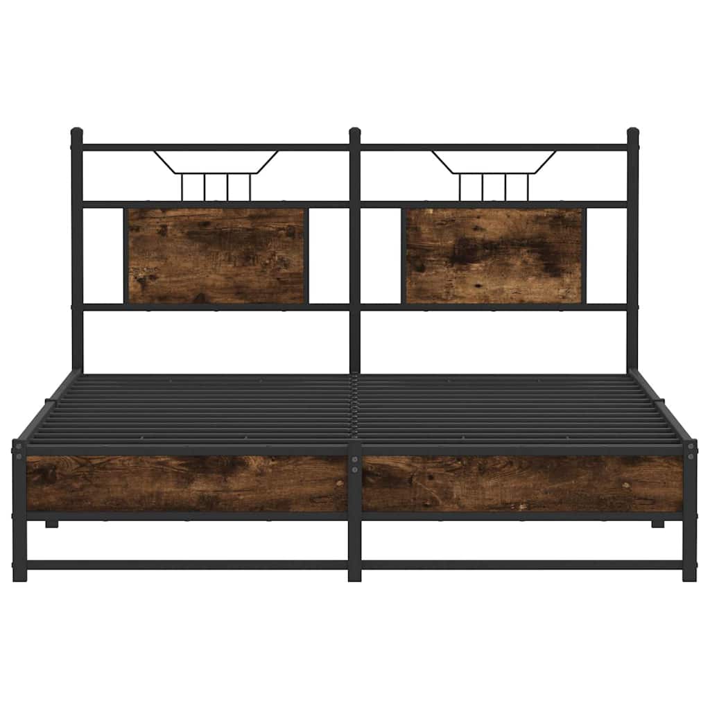 Giroletto senza Materasso Rovere Fumo 137x190 cm in Truciolato