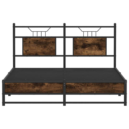 Giroletto senza Materasso Rovere Fumo 137x190 cm in Truciolato
