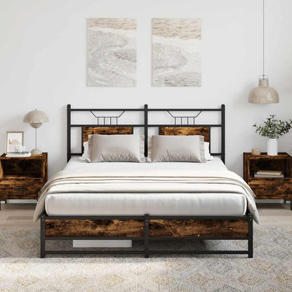 Giroletto senza Materasso Rovere Fumo 140x190 cm in Truciolato